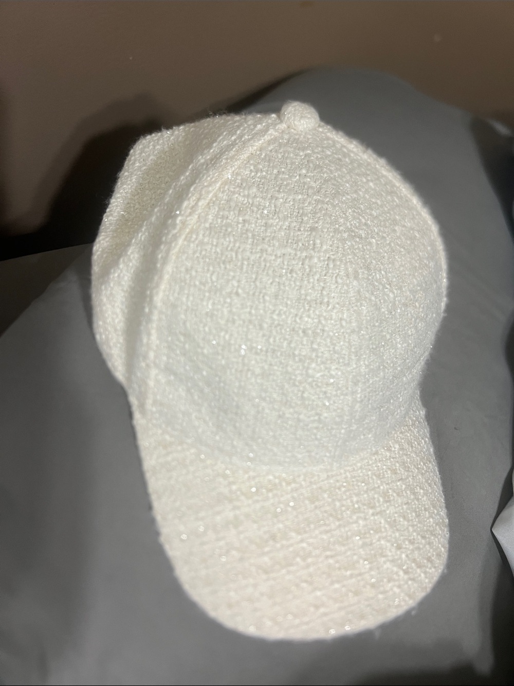 Sonoma Cream Textured Baseball Cap